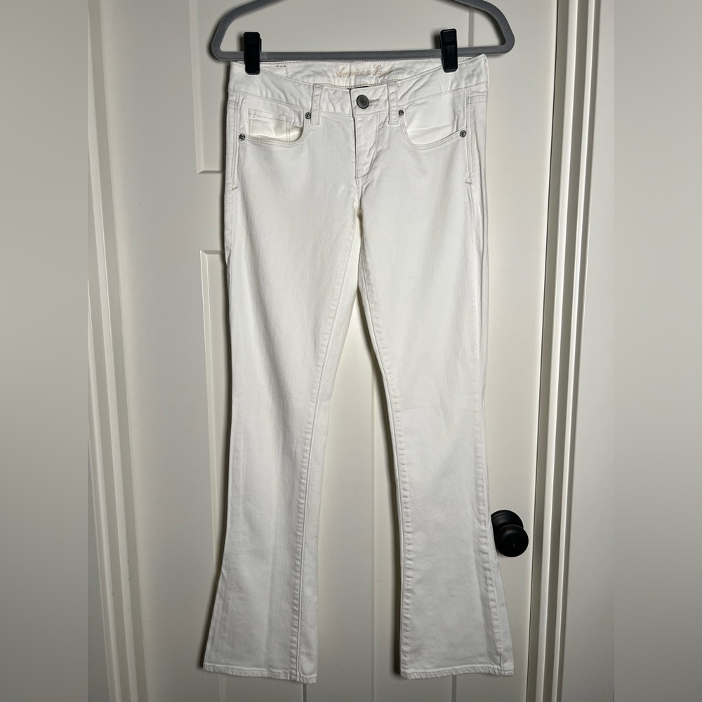 American Eagle Outfitters White Bootcut Jeans
